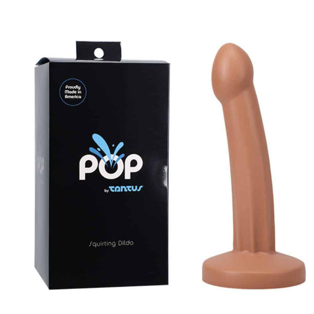 POP Squirting Silicone Dildo - Honey