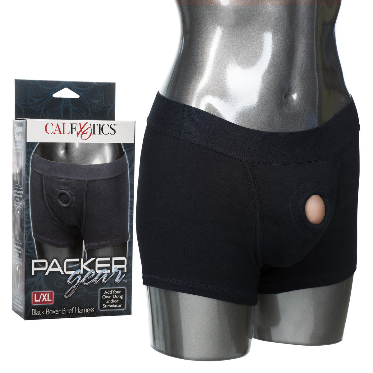 Packer Gear Black Boxer Brief Harness