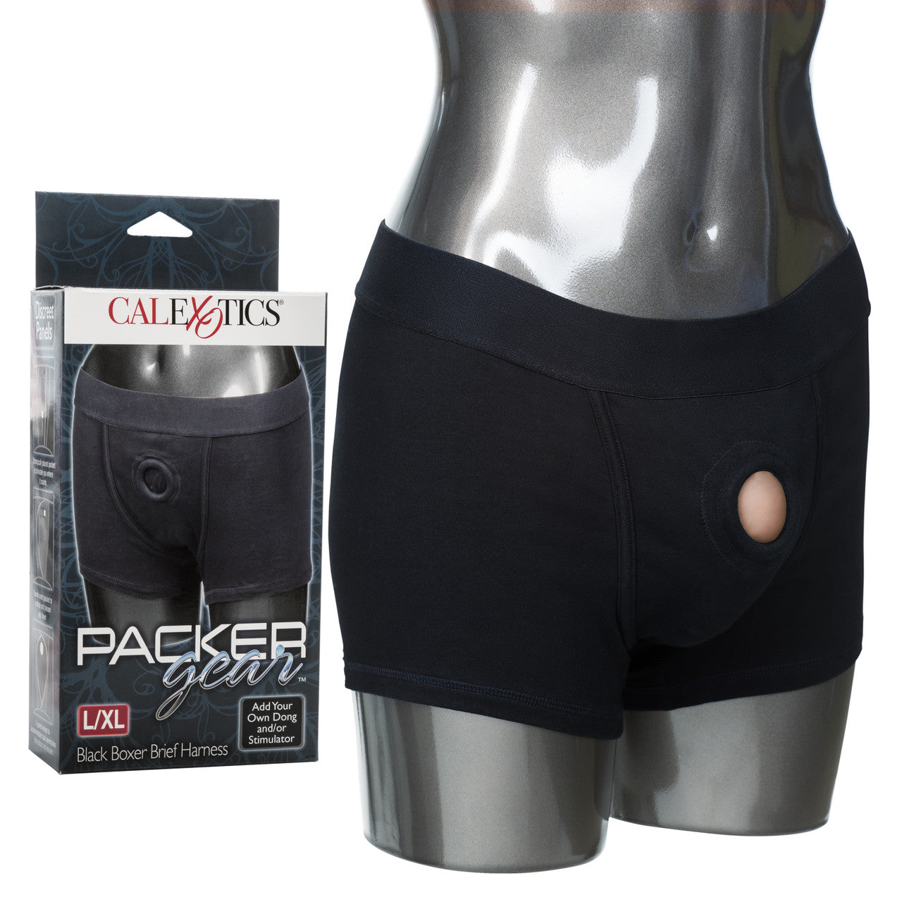 Packer Gear Black Boxer Brief Harness