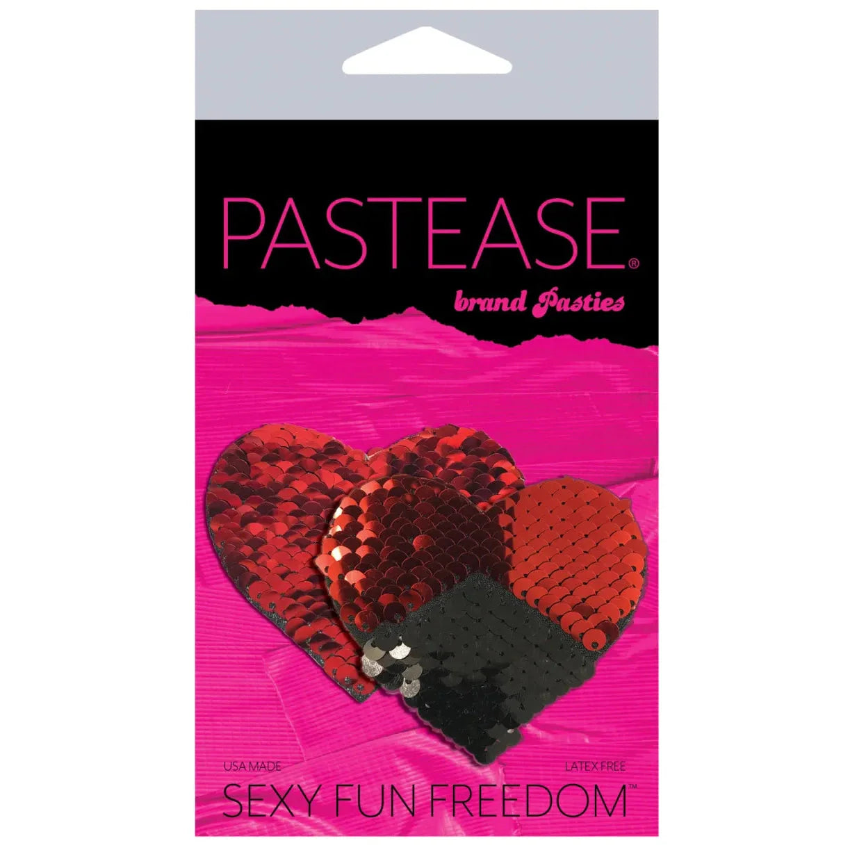 Pastease Color Changing Sequin Heart Nipple Pasties