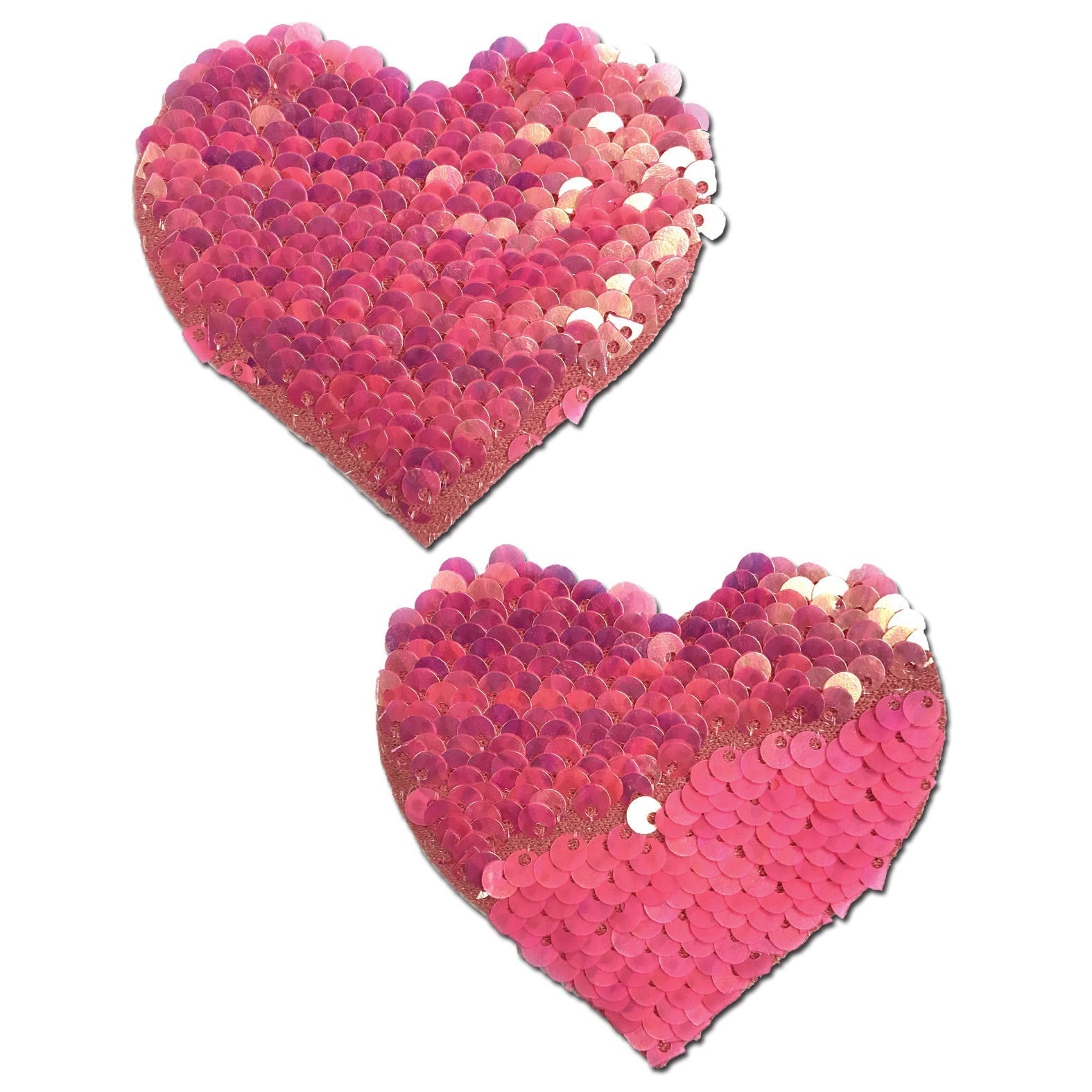 Pastease Color Changing Sequin Heart Nipple Pasties