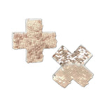 Pastease Flip Sequin Cross Nipple Pasties
