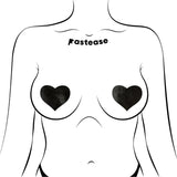 Pastease Liquid Black Heart Nipple Pasties
