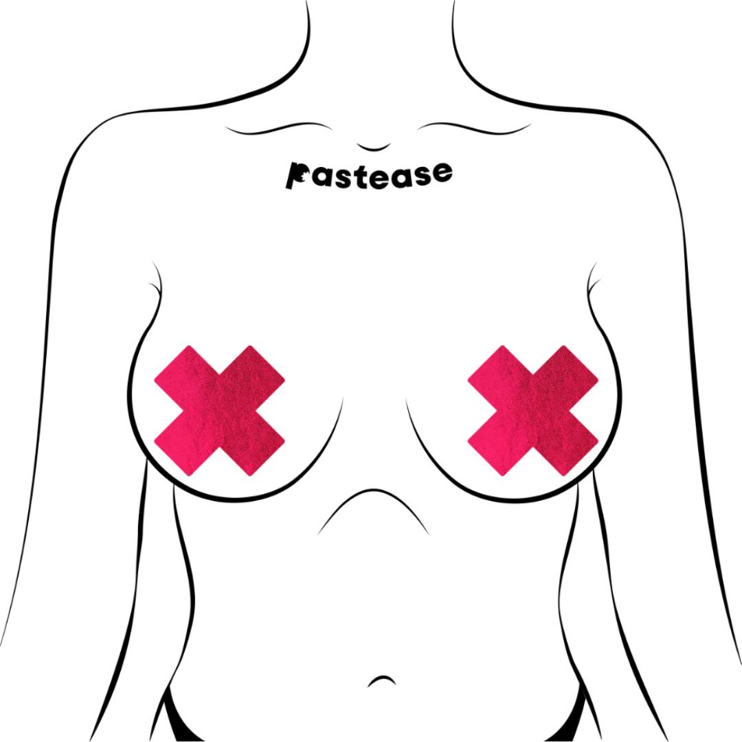 Pastease Liquid Red Cross Nipple Pasties