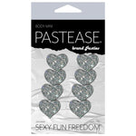 Pastease Mini Silver Glitter Hearts - Pack of 8