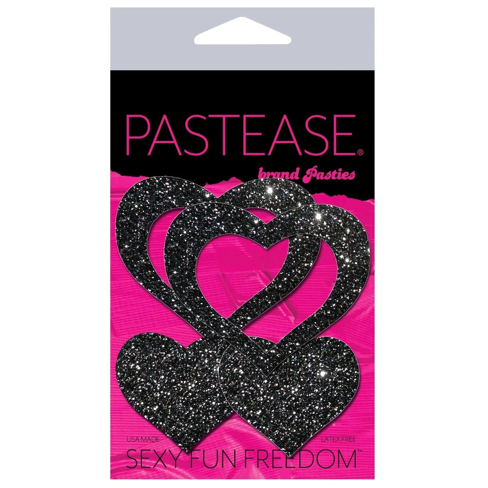 Pastease Peek-a-Boob Glitter Frame & Center Nipple Pasties