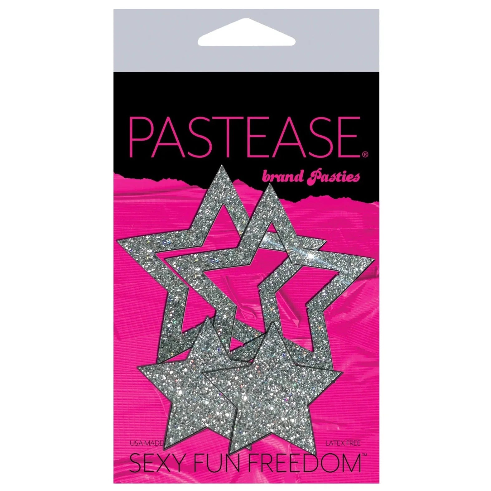 Pastease Peek-a-Boob Glitter Frame & Center Nipple Pasties