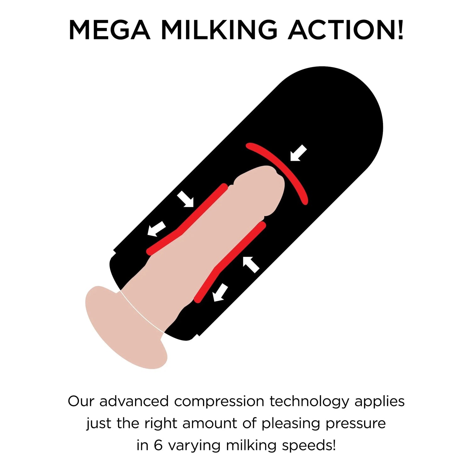 Pdx Elite Vibrating Mega Milker Stroker