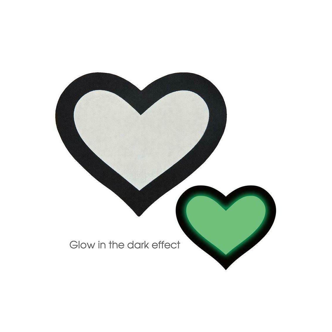 Peekaboo Glow In The Dark Hearts - 2 Pairs
