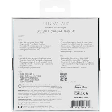 Pillow Talk Cordless Bullet Vibrator