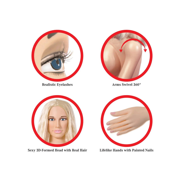 Pipedream Realistic Inflatable Sex Doll