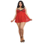 Plus Size Babydoll & G-String Set