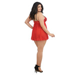 Plus Size Babydoll & G-String Set