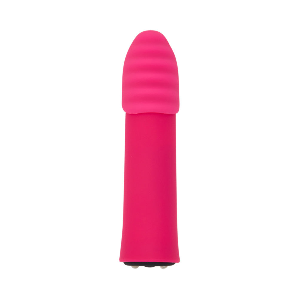 Point Plus Rechargeable Bullet Vibrator with Textured Tips