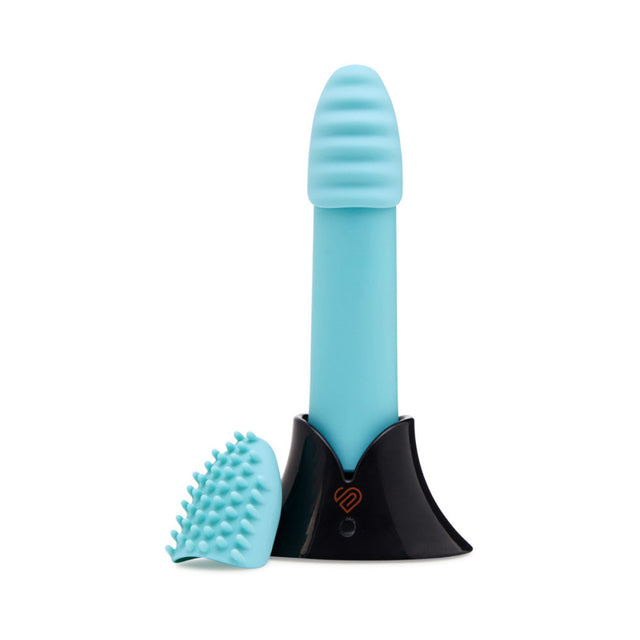 Point Plus Rechargeable Bullet Vibrator with Textured Tips