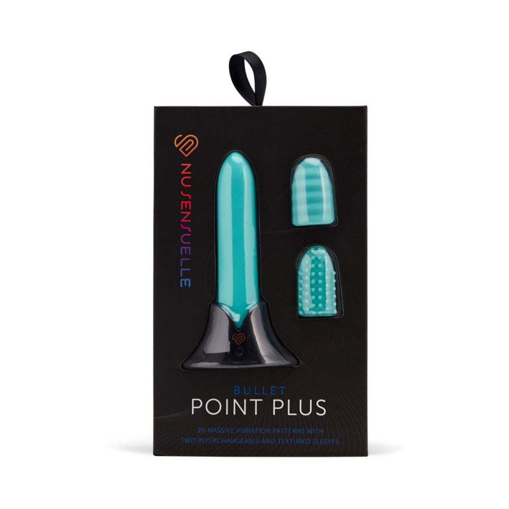 Point Plus Rechargeable Bullet Vibrator with Textured Tips