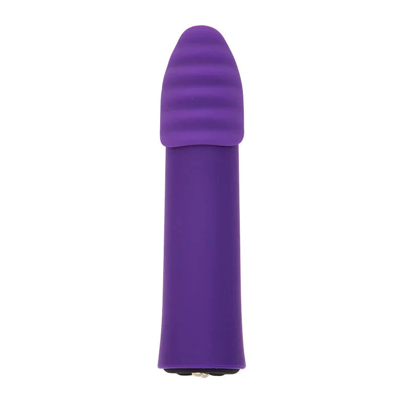 Point Plus Rechargeable Bullet Vibrator with Textured Tips
