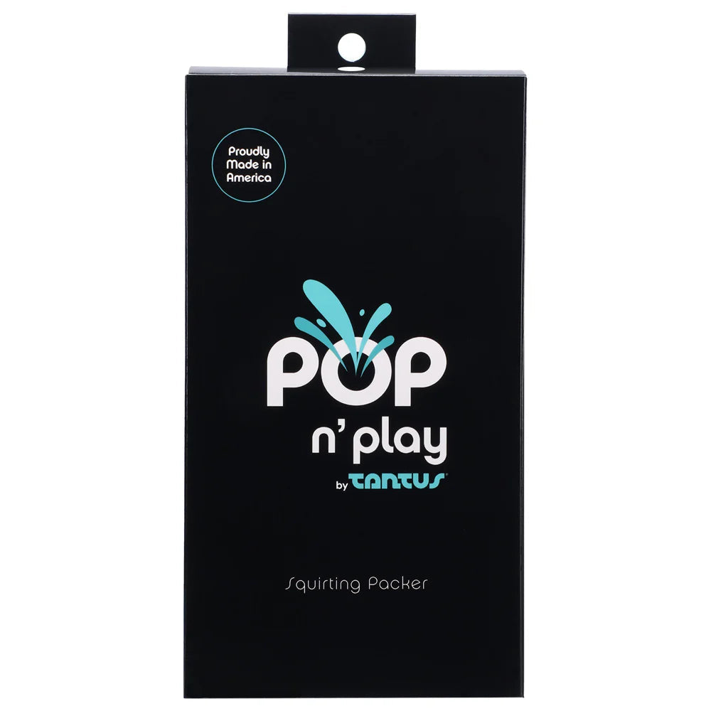 Pop N' Play Silicone Squirting Packer Dildo - Espresso