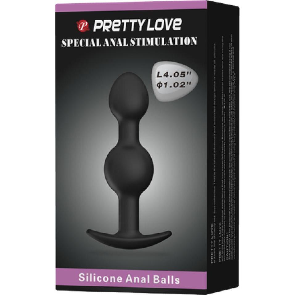 Pretty Love Silicone Anal Plug with Weighted Balls