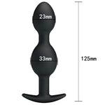 Pretty Love Silicone Anal Plug with Weighted Balls