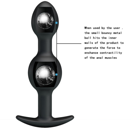 Pretty Love Silicone Anal Plug with Weighted Balls
