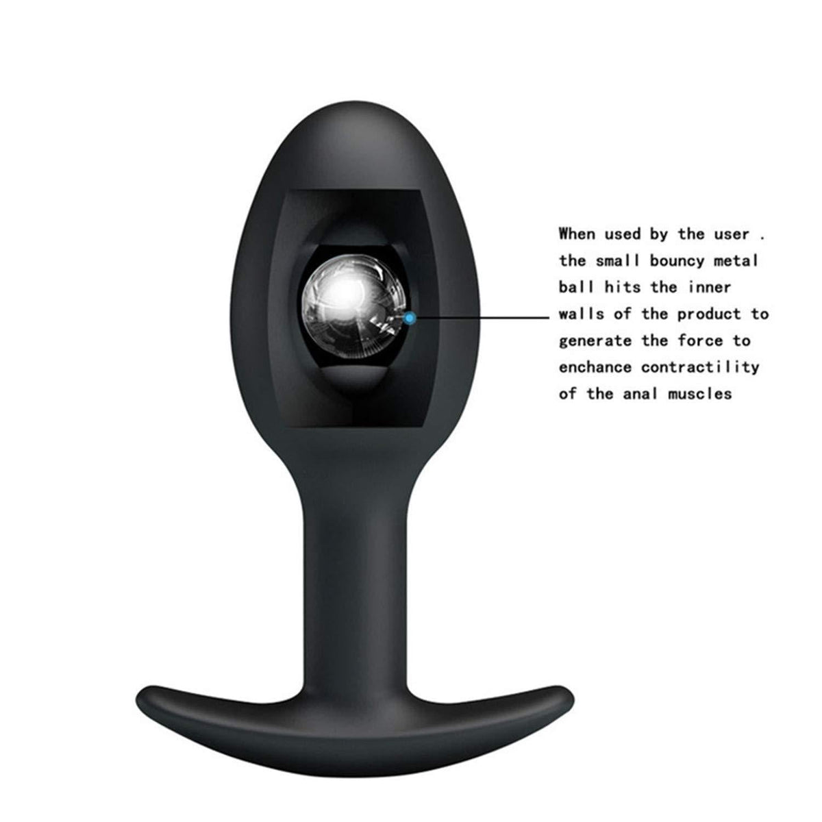 Pretty Love Silicone Anal Plug with Weighted Balls