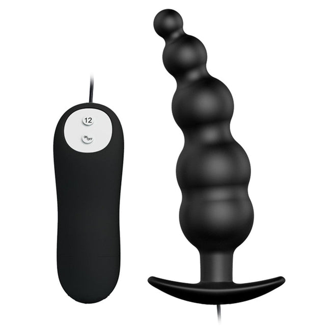 Pretty Love Vibrating Bead Shaped Butt Plug