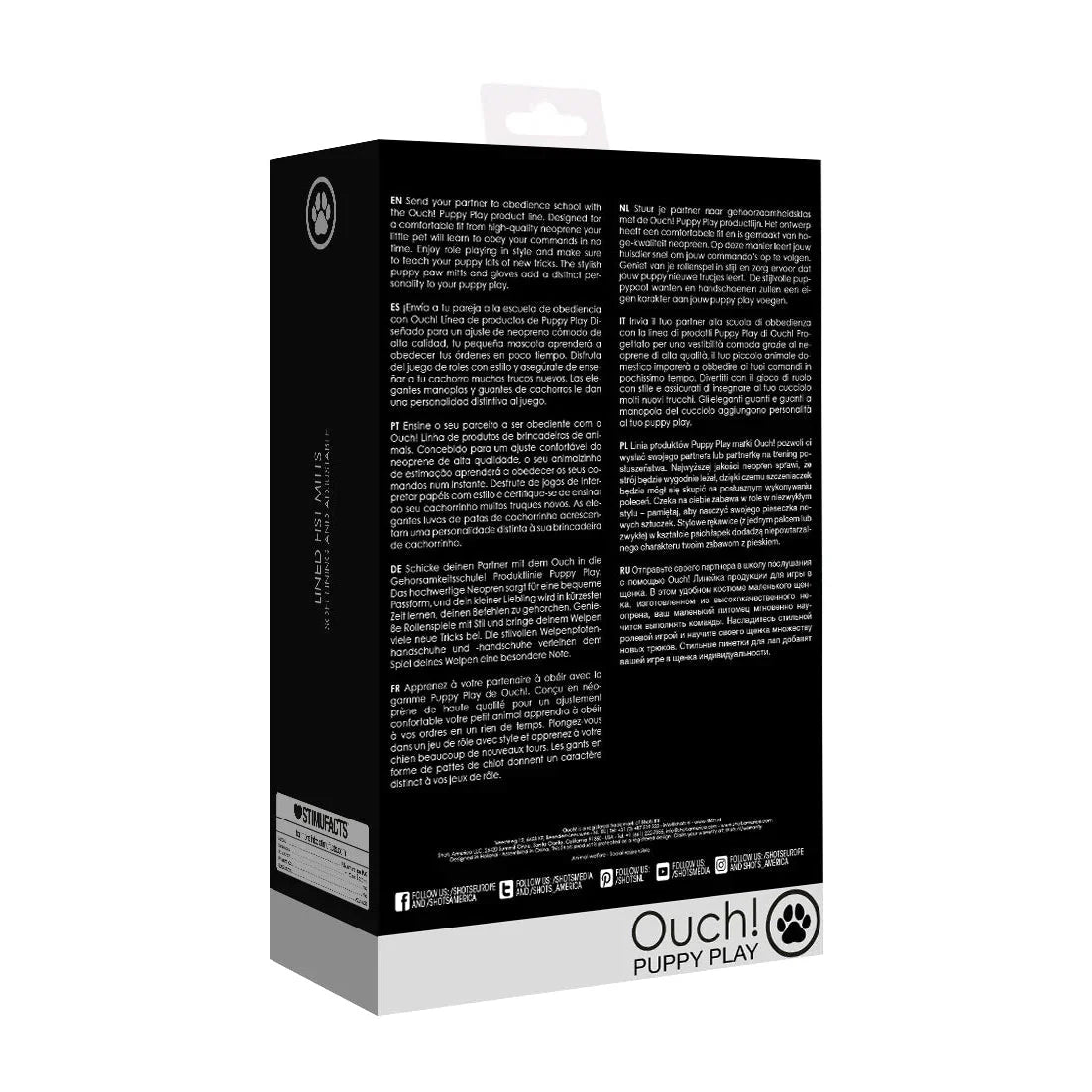 Puppy Play Lined Fist Mitts