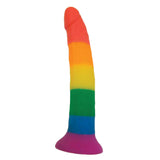 Rainbow Power Drive Strap-On Dildo with Harness