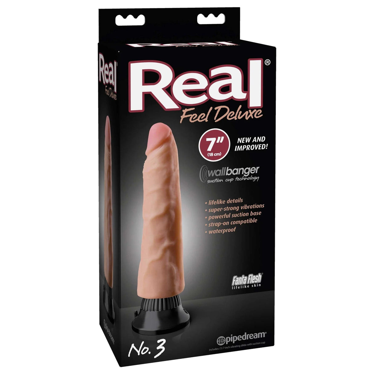 Real Feel Deluxe Vibrating 7 Inch Dildo