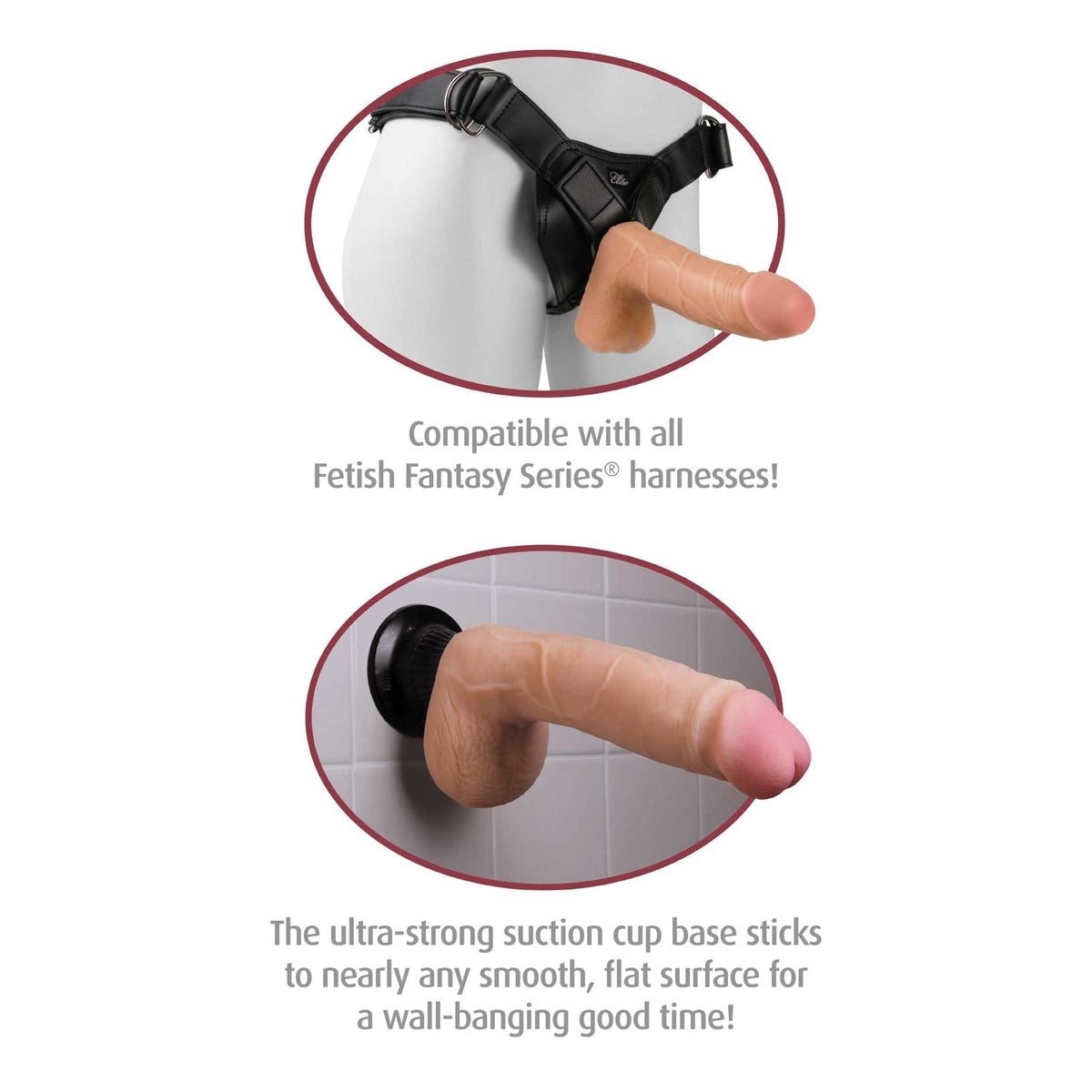 Real Feel Deluxe Vibrating 7 Inch Dildo