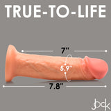 Real Skin 8 Inch Vibrating Realistic Skin Silicone Dildo