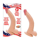 Real Skin Whoppers Realistic Curved Suction Cup Dildo