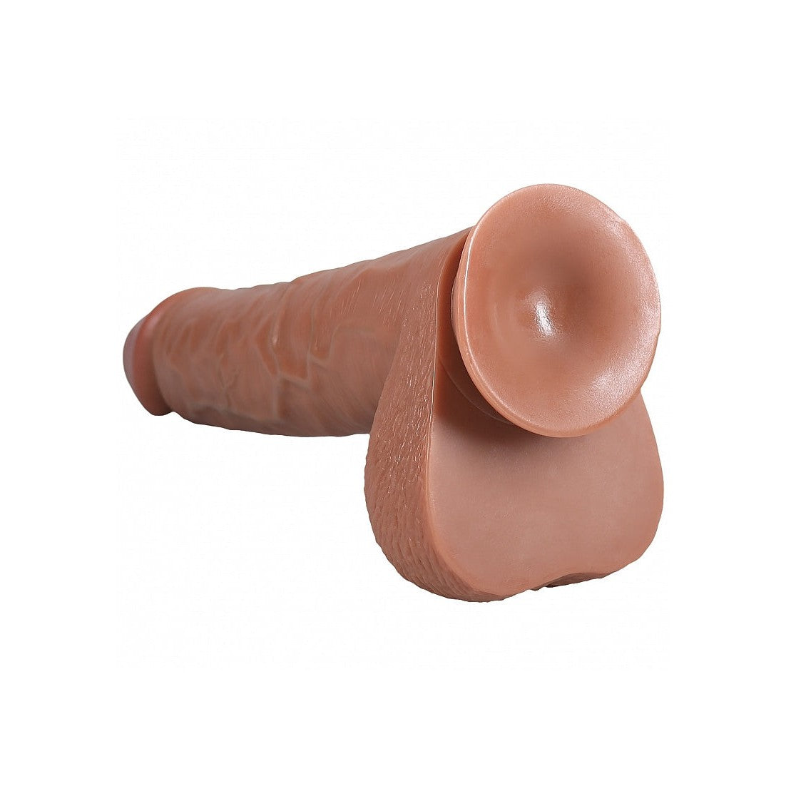 RealRock 15 Inch Dildo with Balls - Tan