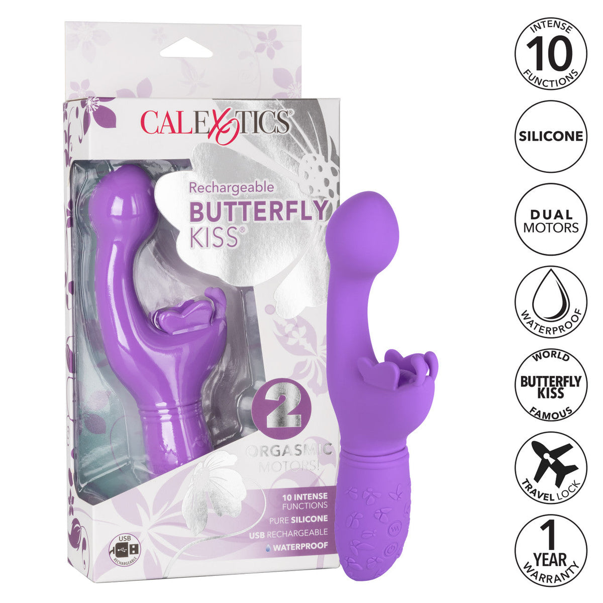Rechargeable Butterfly Kiss Vibrator