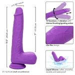 Rechargeable Gyrating & Thrusting Silicone Dildo