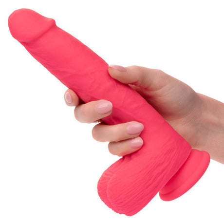 Rechargeable Rumbling & Thrusting Silicone Dildo