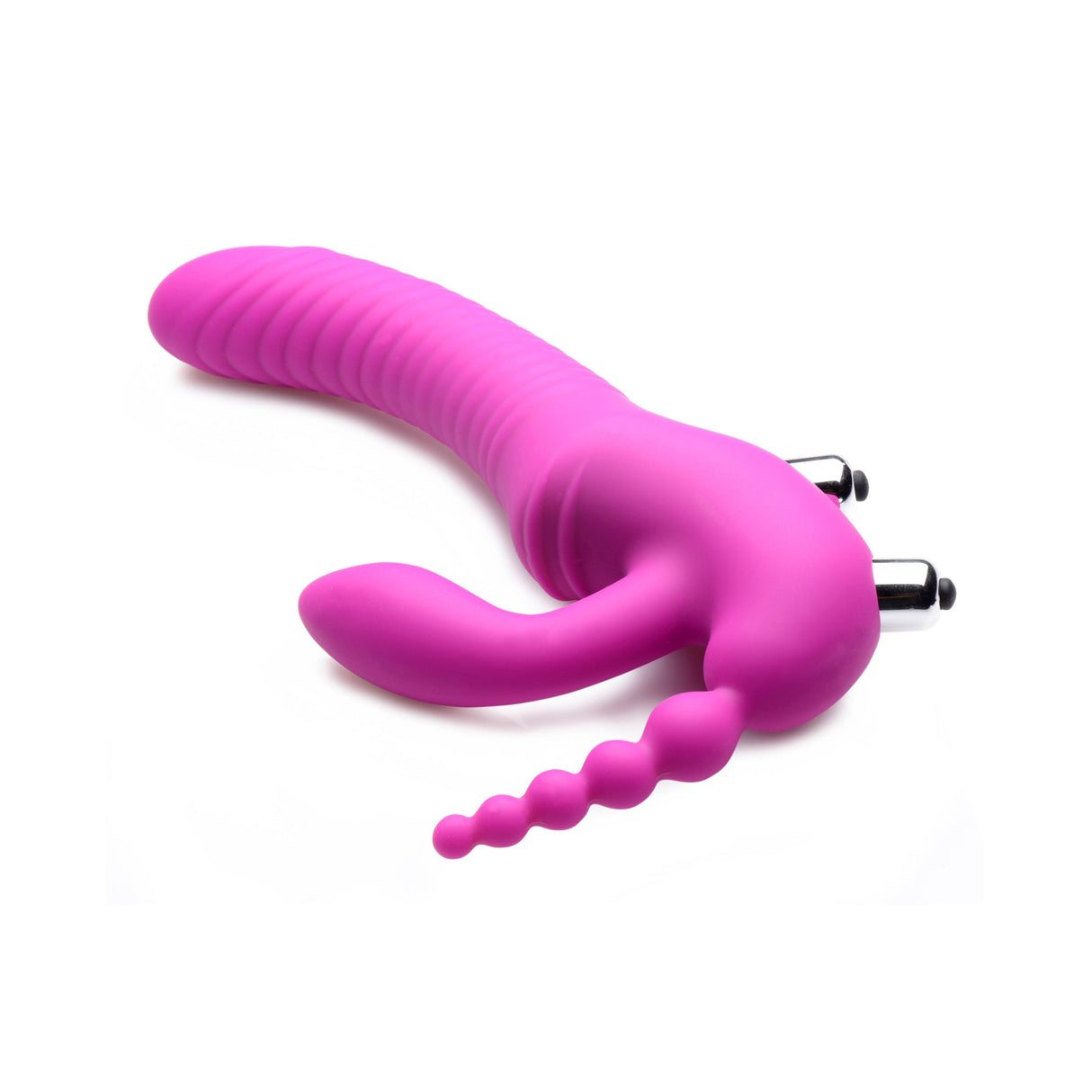 Regal Rider Vibrating Strapless Strap On Triple G Dildo