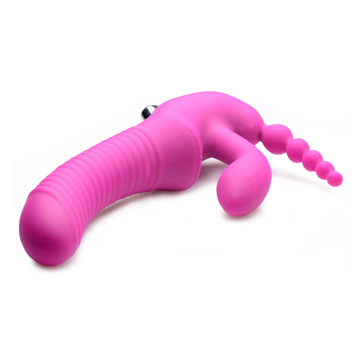 Regal Rider Vibrating Strapless Strap On Triple G Dildo