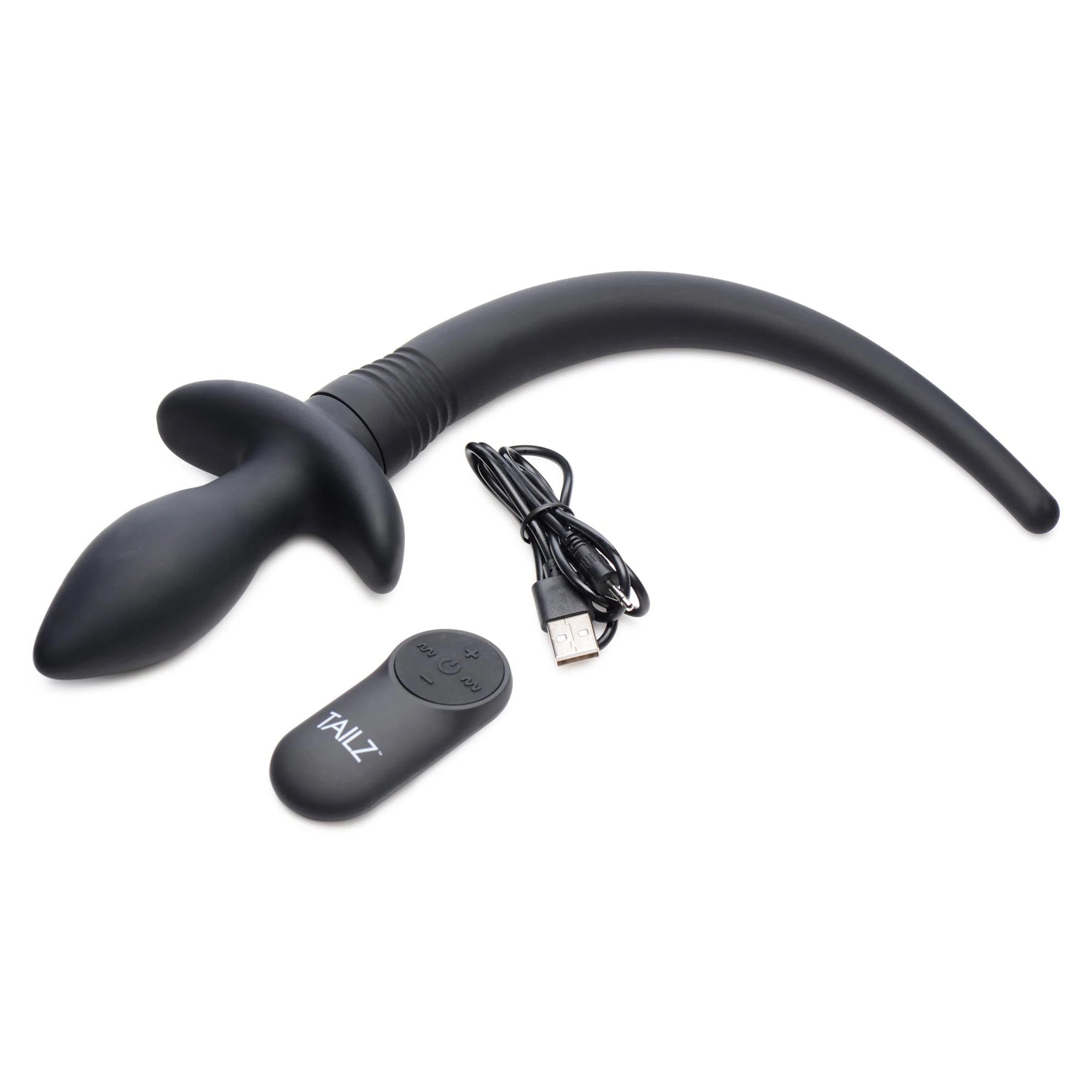 Remote Control Wagging and Vibrating Puppy Tail Anal Plug