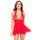 Rene Rofe Lace & Mesh Halter Babydoll