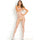 Rene Rofe Quarter Crochet Net Bodystocking