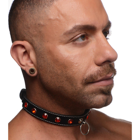 Rhinestone Choker with O-Ring