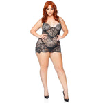 Rhinestone Lace Dress and G-String