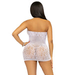 Rhinestone Lace and Net Mini Dress