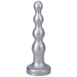 Ripple Large 8 inch Anal Beads Silver Dildo