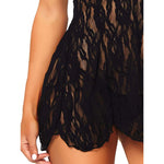 Rose Lace Chemise and G-String