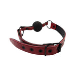 Rouge Leather Ball Gag