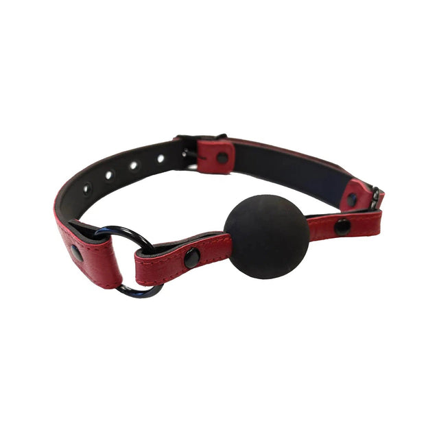 Rouge Leather Ball Gag