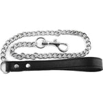 Rouge Leather Handle Lead Leash